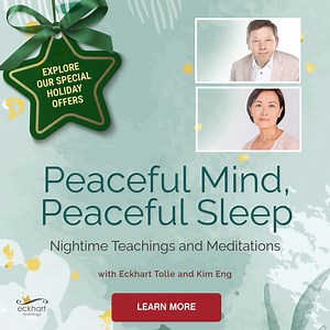If you have trouble sleeping, you're certainly not alone. Renowned spiritual teacher and bestselling author Eckhart Tolle struggled with anxiety and excessive thinking at night—before the shift in consciousness that changed his life. As Eckhart teaches, the ego wants to be anywhere but here and now. But if we're caught in the stream of thinking that sustains the ego, a good night's sleep can seem impossible to come by. The hopeful news is that the same practices and teachings that can free us fr