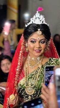 Beautiful Bengali bridal Mekup #makeup #art #viral #viralreels