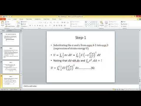 Finite Element Analysis Lecture- Ritz Method for Beam Analysis