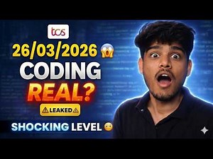 TCS NQT Coding 26/03/2026 Real Questions | TCS NQT Coding Questions