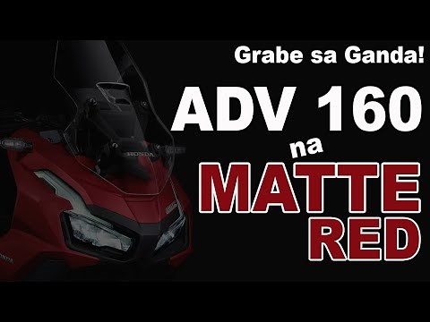 ADV 160 MATTE RED ABS VERSION | GRABE GANDA