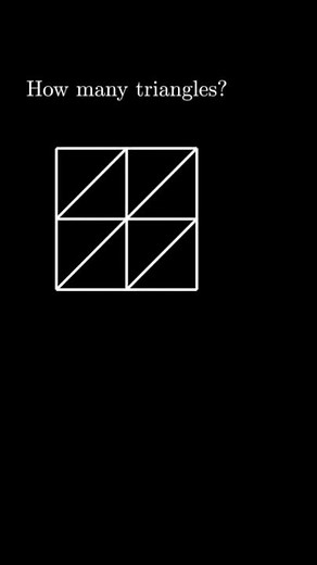 11. Counting triangles systematically in the given figure to ensure not missing and repeating