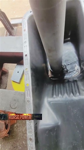 enderezar fonde de carter motor diesel #tainco #machine #mechanic