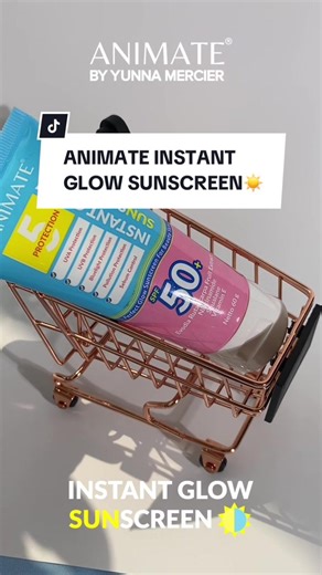 Animate Instant Glow Sunscreen mampu menjaga kulit kalian dari paparan sinar UV dengan kandungan SPF 50 dan memberikan efek tone up glowing membuat kulis kusam menjadi cerah. Yang belum nyobain, yuk cobain. Cek keranjang kuning🤗🛍️
