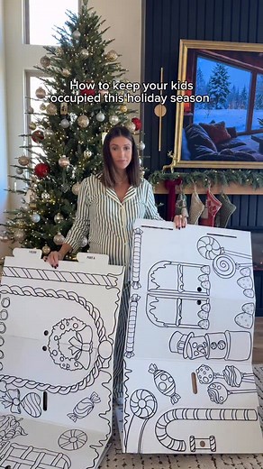 18K views · 23 reactions | Say HOUSE for the  to this gingerbread house - currently ON SALE!! This is such a great way to keep your kids occupied - our daughter loves it! Not only does she color on it, but she brings her toys inside and plays in it 殺 | Positravelty | Facebook