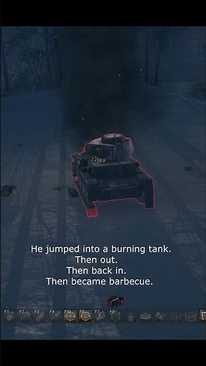 Burning Tank Fail – German Soldier’s Last Jump💥