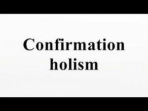 Confirmation holism