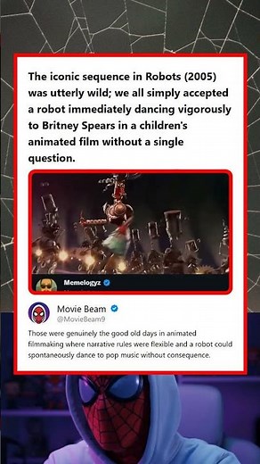 Robots 2005 Iconic Scene of a Robot Dancing to Britney Spears