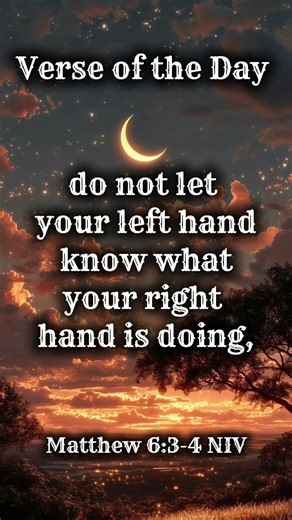 Matthew 6:3-4 NIV#bible #matthew #god #gospel #jesus #fypシ #viral #shorts #motivation #fyp #new