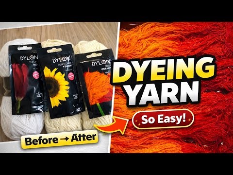 How to dye yarn at home! easy DIY Tutorial