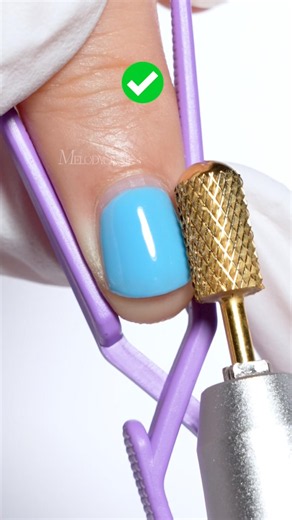 How to make gel removal easier?🧐🐱‍🏍#melodysusie #nails #nailart #nailtech #nailtools #naildrill