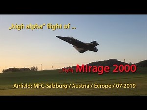 "high alpha" flight of FlyFly Mirage 2000