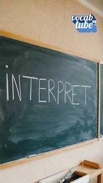interpret - English Vocabulary Learning #Shorts