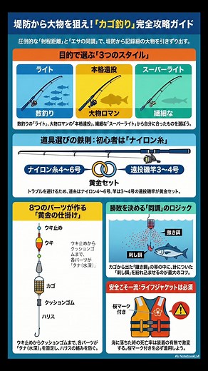 カゴ釣り完全攻略ガイド：道具・仕掛け・遠投の極意
