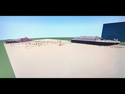 I built the Titanic Wreck in Minecraft in 1912 - Bow and Stern