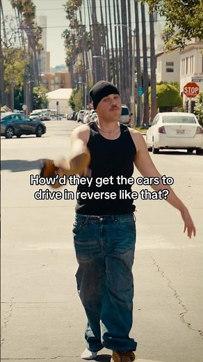 How’d he get the cars to drive backwards?