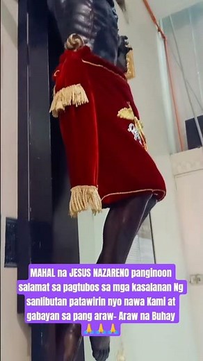 Mahal na JESUS NAZARENO panginoon salamat sa pagtubos nyo sa mga kasalanan Ng sanlibutan 🙏🙏 o