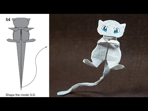 Easy Origami MEW Pokémon! 🔥 Perfect for Beginners (with Diagrams) | Henry Pham