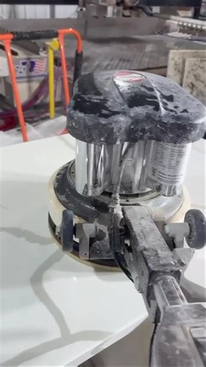 Yes… That’s a Floor Machine on a Quartz Countertop 😂