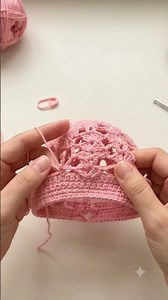 Crochet Lace Baseball Cap Tutorial 🧶 | Step-by-Step Crochet Cap Making #Shorts