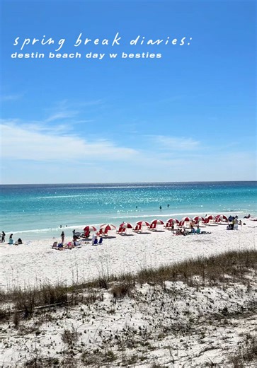 spring break how it actually feels 🌊 just a beach day in destin with my favorite people! #collegelife #beachvlog #beachday #dayinmylife #lifestylecreator