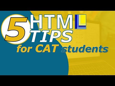 Web Design - 5 HTML Tips for CAT students