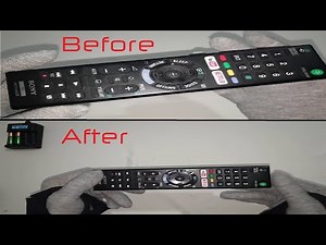 Cleaning a Sony RMT-TX300E TV Remote Control