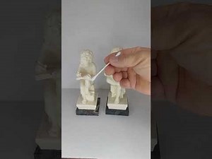 Quick video on how we remove stains and dust alabaster