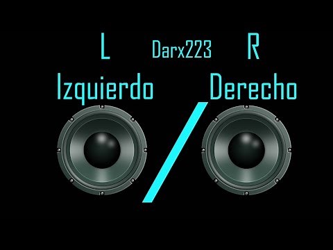 Prueba de altavoz derecho (R) e izquierdo (L) – Darx223