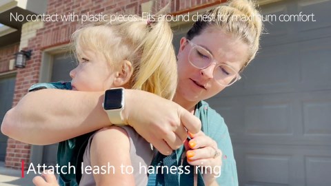 Toddler Leash & Harness for Child Safety - Keep Kids & Babies Close - Padded Shoulder Straps for Children's Comfort - Fits Toddlers w/ Chest Size 14-25.5 Inches - Kid Keeper by Mommy's Helper (Blue)