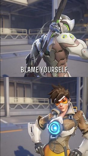 Genji and Tracer interaction - Overwatch 1 interaction
