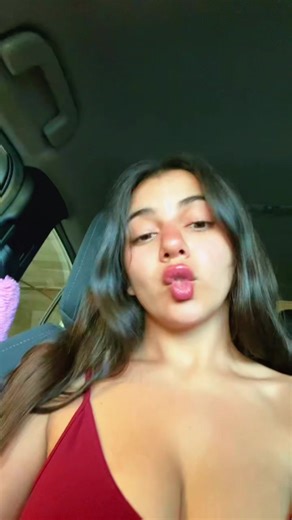 Silly Girl with Crossed Eyes and Lip Gloss Fun