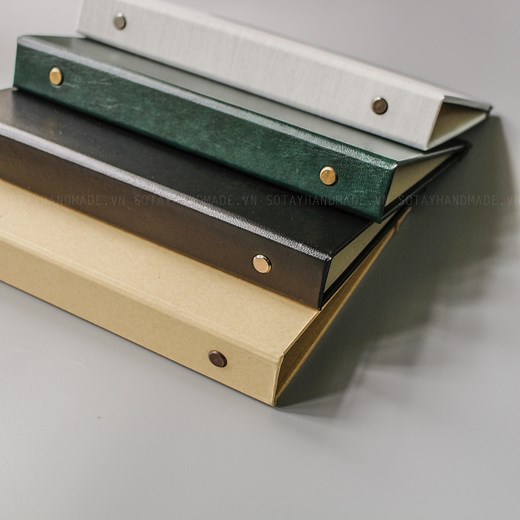 Sổ tay bìa còng 6 lỗ - Giấy cao cấp - Khổ A5 | sotayhandmade.vn