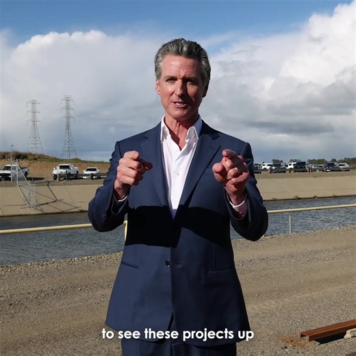 7.8K views · 170 reactions | Save water? Generate power? It's common sense! California and the U.S. Bureau of Reclamation have pilot programs to put solar panels over canals -- an innovative way to protect our water supply while generating clean power. We'll continue to lead the world in solutions to the climate crisis. | Governor Gavin Newsom | Facebook