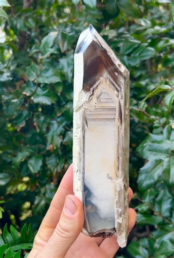 Large Phantom Smoky Quartz Polished Crystal, Natural Material From Brazil - Etsy
