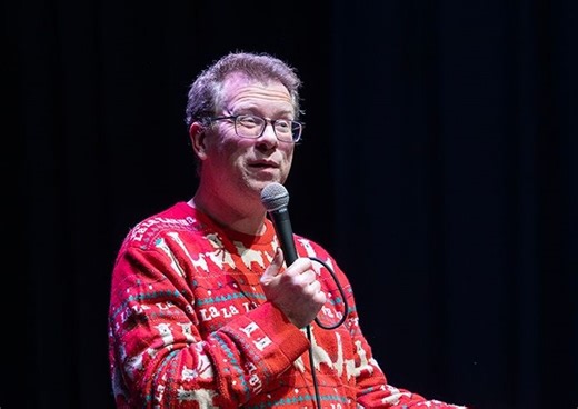Review: Carols with a comic twist bring big Christmas cheer to The Edge