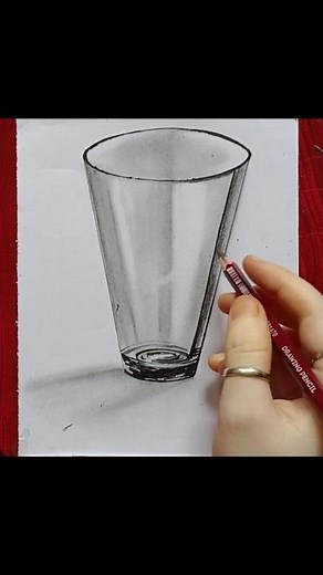 Realistic 3D Glass Drawing Tutorial – Step by Step for Beginners