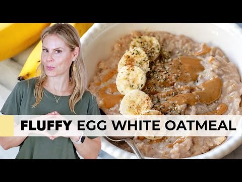 Protein Oatmeal with Egg Whites | Microwave & Stovetop (no powders!)