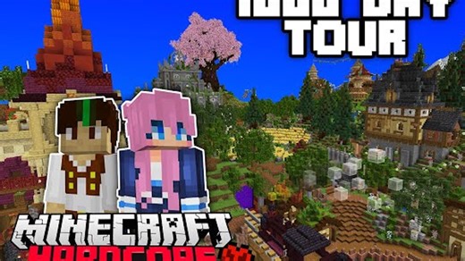 【SmallishBeans】1.20极限难度生存_EP12（和Lizzie一起逛了我生存了1000天的世界！）