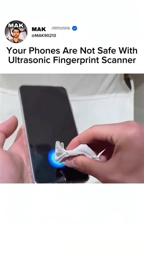 Your Phones Are Not Safe...🤯☠️ With Ultrasonic Fingerprint Scanner