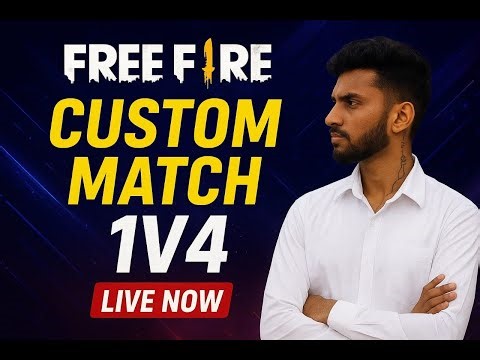 රාත්‍රි සජීවි විකාශනය🔴 . Guys අද ගහමු 1v4 Custom ✅#freefire #FreeFireLive#FreeFireGameplay#ff