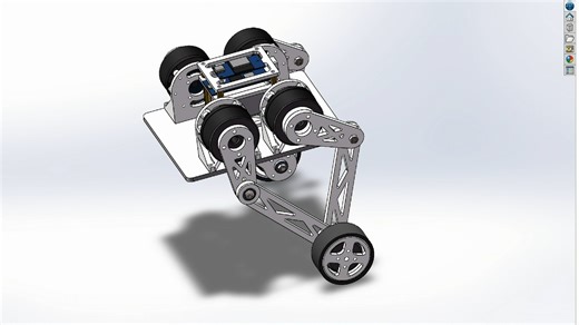 开源Robotmaster轮式双足机器人3D数模图纸