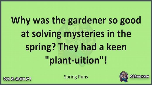 Spring - Jokes, Puns, Wordplays, and Laughter