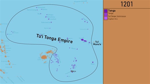 【历史地图】汤加的历史:每年