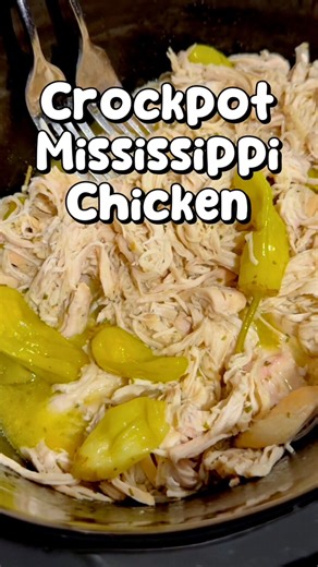 8.3K views · 84 reactions | Crockpot Mississppi Chicken is one of my favorite easy crockpot chicken dinners! 襤 You only need 4 ingredients and 5 minutes to toss it into the crockpot in the morning. So juicy, flavorful, and with a ton of ways to serve it, I know you'll love it too! #crockpot #crockpotrecipes #chickenrecipe #budgetmeals #EasyDinner | The Novice Chef | Facebook