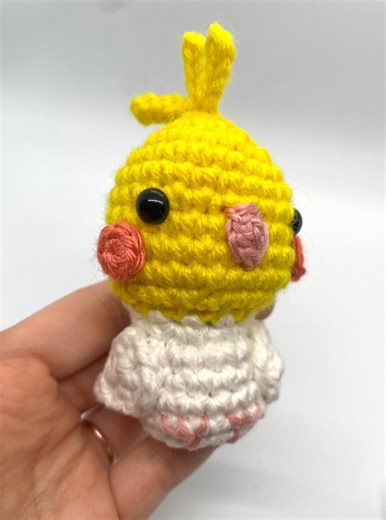 Plush Crocheted Cockatiel - Cute Amigurumi Bird Plushies - Handmade Animal Themed Gifts - Etsy