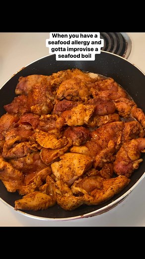 1.1K views · 22 reactions | Anybody allergic to shellfish and gotta improvise a seafood boil? | Terrence J. Dooley | Facebook