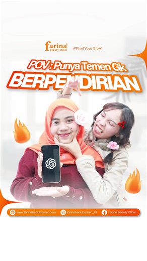 Emang bowleh? berdasarkan sipt sipt terus 😔 Kalau kamu bingung mau konsultasi kemana? Ya ke Farina Beauty Clinic dinomer : 📱 0821-2330-9081 (admin Farina) Disini kamu bisa konsultasi dengan dokter, booking treatment, dan pesen produk dengan mudah. Informasi lebih lengkap mengenai Farina Beauty Clinic kamu bisa DM yach, mau curhat pun bowleh hehehe 🤫 #kecantikan #perawatanwajah #perawatankulit #konsultasi #skincare