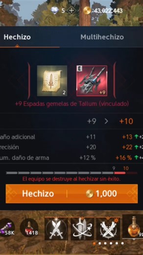 Red Double Sword +10 😨 Lineage 2m