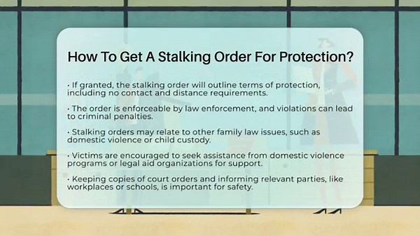 How To Get A Stalking Order For Protection? - Family Law Gurus